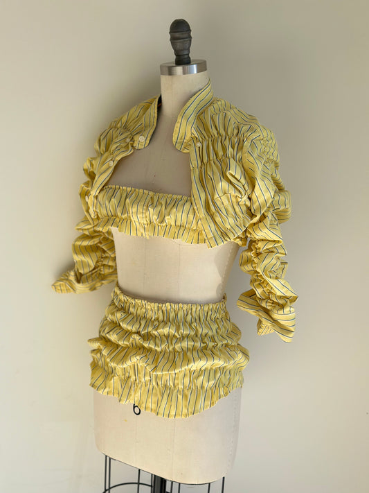 Yellow “Ruched” Set